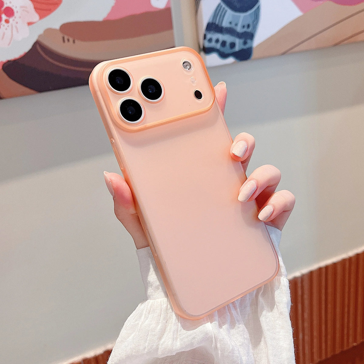 Original Ultra-thin Translucent Matte Case For iPhone 18 17 16 15 14 13 Pro Max Protect Camera Button Shockproof Hard PC Cover