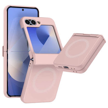 Luxury Original Phone Case For Samsung Galaxy Z Flip 7 8 6 5 4 3For Magsafe Wireless Charge Ring Magnetic Shockproof Hinge Cover