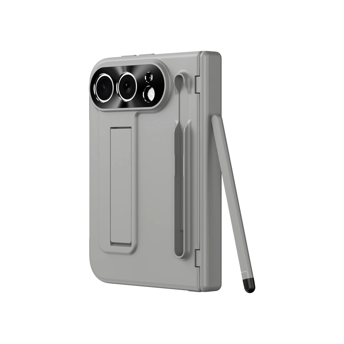 For iPhone Duo iPhone 18 Fold Bracket Phone Case With S Pen Hinge Protection Flim Glass Screen Shockproof Back Full Cover