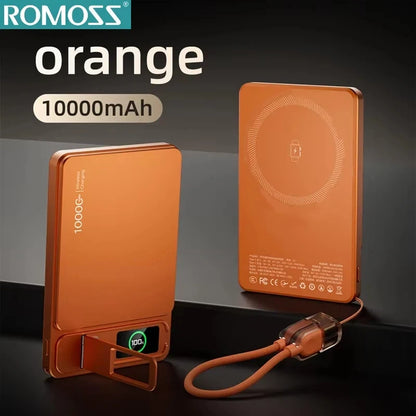 ROMOSS 500000mAh Magnetic Power Bank PD15W Wireless Fast Charging External Battery for Magsafe Powerbank for iPhone 17/16/15/14