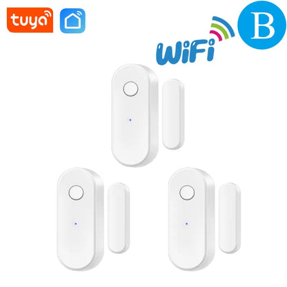 Tuya Smart WiFi Door Sensor Home Security Alarm Open / Close Window Detector APP Remote Control For Alexa Google