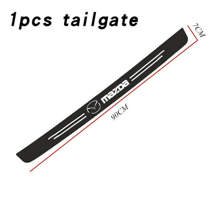 Car Door Sill Protector Carbon Fiber Threshold Stickers for Mazda 3 bk bl bj bn 323 Axela Atenza CX-3 CX-4 CX5 CX-7 CX-9 Auto