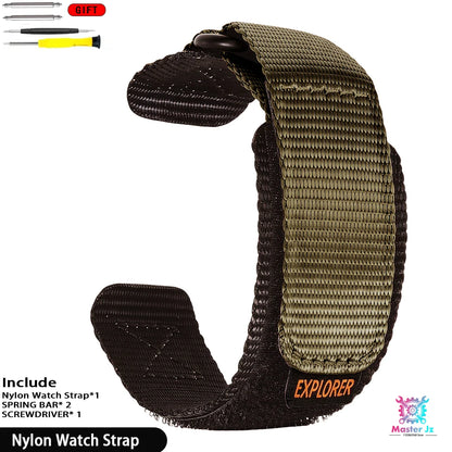 Nylon Strap For Casio AE1200 Square Watch 18mm Quick Release Breathable Sport Band With 316 Stainless Steel Case Waterproof Ring