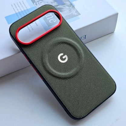 Luxury PU Weave Leather Texture Magnetic Phone Case For Google Pixel 11 10 9 Pro XL 10A 9A Shockproof Wireless Charging Cover