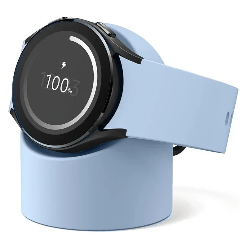 Compatible With Samsung Galaxy Watch 7 6 5 4 3 Charger Stand 40 44 46mm Galaxy Watch 5Pro Charger Silicone Stand Charging Base