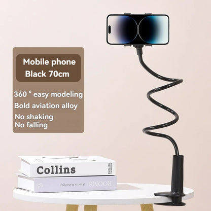 360 Clip Mobile Phone Holder Stand Portable Flexible Lazy Bed Desktop Bracket Desk Mount Stand Base For iPhone Samsung Xiaomi