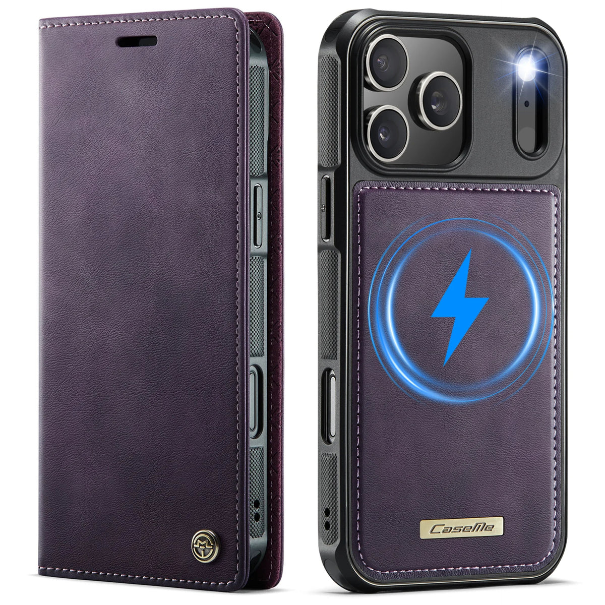 High Quality 2-in-1 Detachable Wallet Leather Magsafe Case For iPhone 17 Air 16 15 14 Plus 13 12 11 Pro Max Luxury Magnetic Flip