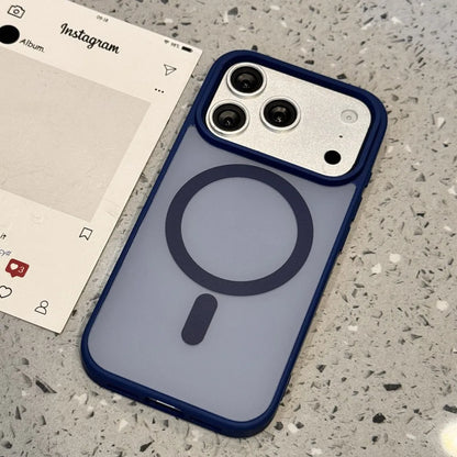 Luxury Matte Soft Bumper Hybrid Case for iPhone 17 16  14 15 13Pro Max For Magsafe Magnetic Armor Skin Cover