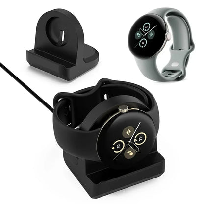 Silicone Charger Cradle Dock Stand  Bracket for Google Pixel Watch 2 3 Watch Wireless Charging Base Watch 2 Accessory