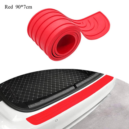 Car Trunk Sill Protector, Rear Bumper Guard, Tailgate Threshold Strip, Silicone Anti - Collision & Scratch Protection for Auto