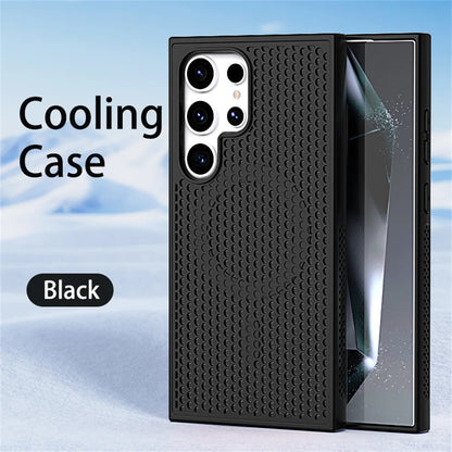 Silicone Honeycomb Cooling Magnetic Case For Samsung Galaxy S26 S25 S24 S23 Ultra S22 Plus PFor Magsafe Heat Dissipation Cover