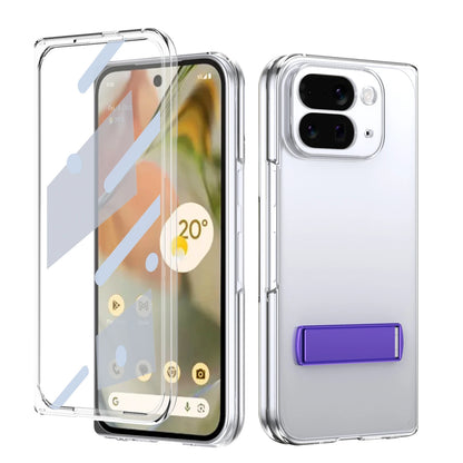 transparent acrylic Magnetic charging Cover For Google Pixel 10 Pro Fold bracket camera screen saver shockproof phone Case