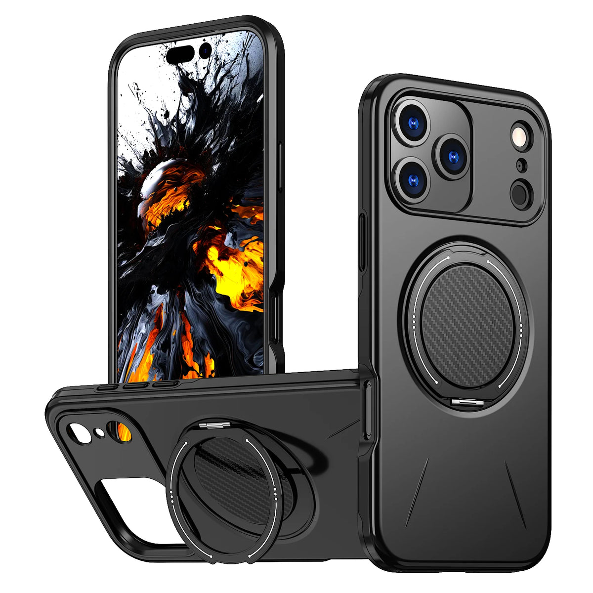 360° Magnetic Bracket Phone Case For iPhone 17 Air 11 12 13 14 15 16 17 Pro Max For Magsafe Shockproof Stand Holder Cover Funda