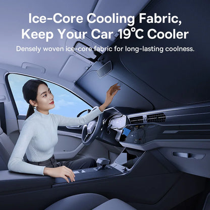 Baseus DT1 Car Sunshade Windshield Cover Folding Car Front Window UV Sun Protection for Summer Sun Shade Curtain Protector