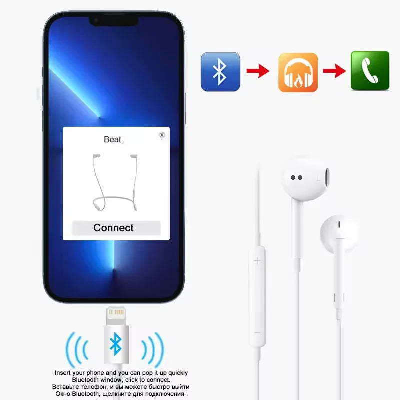 For Apple Type C Wired Headphones For iPhone 11 13 14 15 16 17 Pro Max iPad Laptops Tablet 3.5mm Phone Earphones Stereo Earbuds