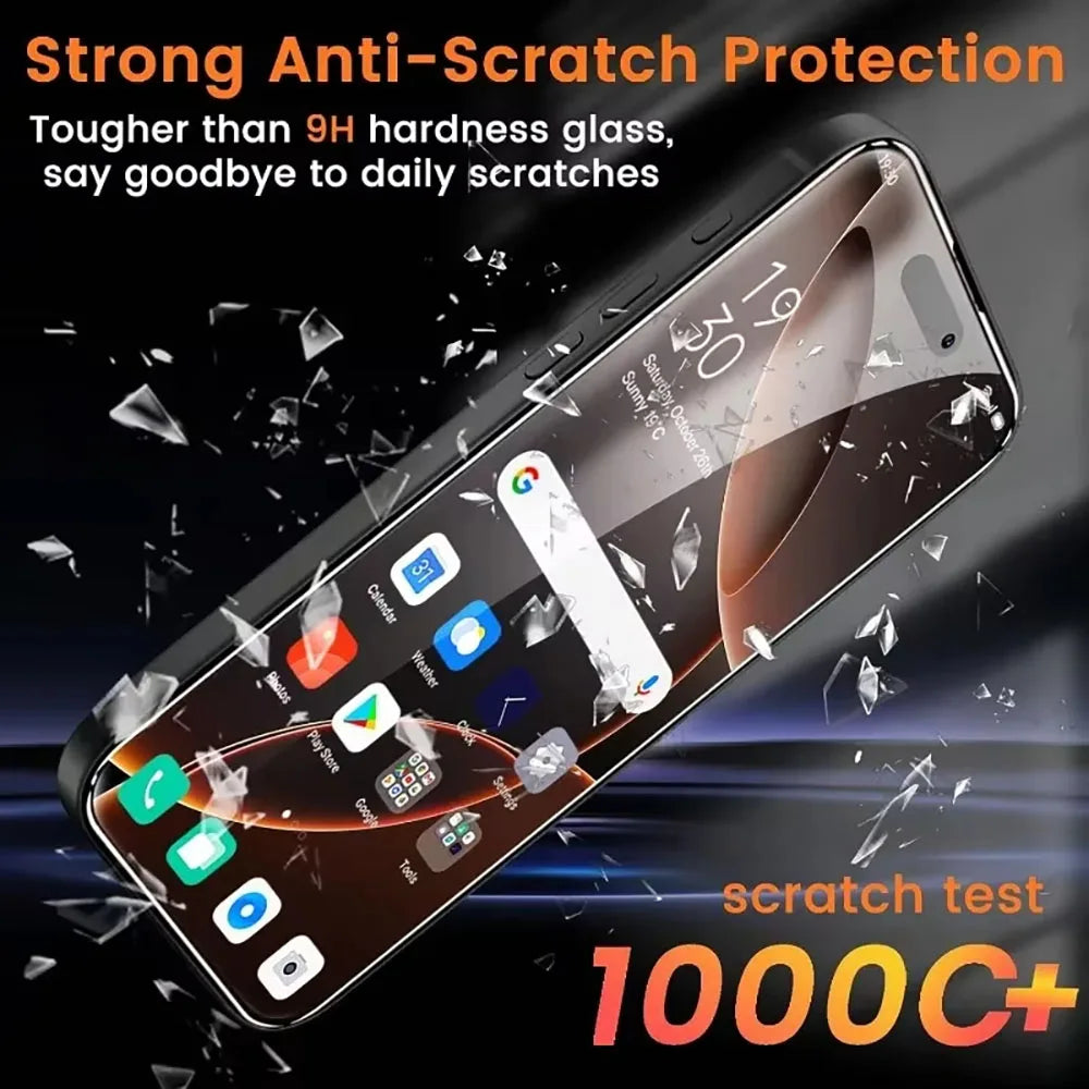 5Pcs Ultra HD 8K Dust Free Screen Protector For iPhone 16 15 14 13 12 11 17 Pro Max 16e Plus 17 Air Glass Easy Installation Box