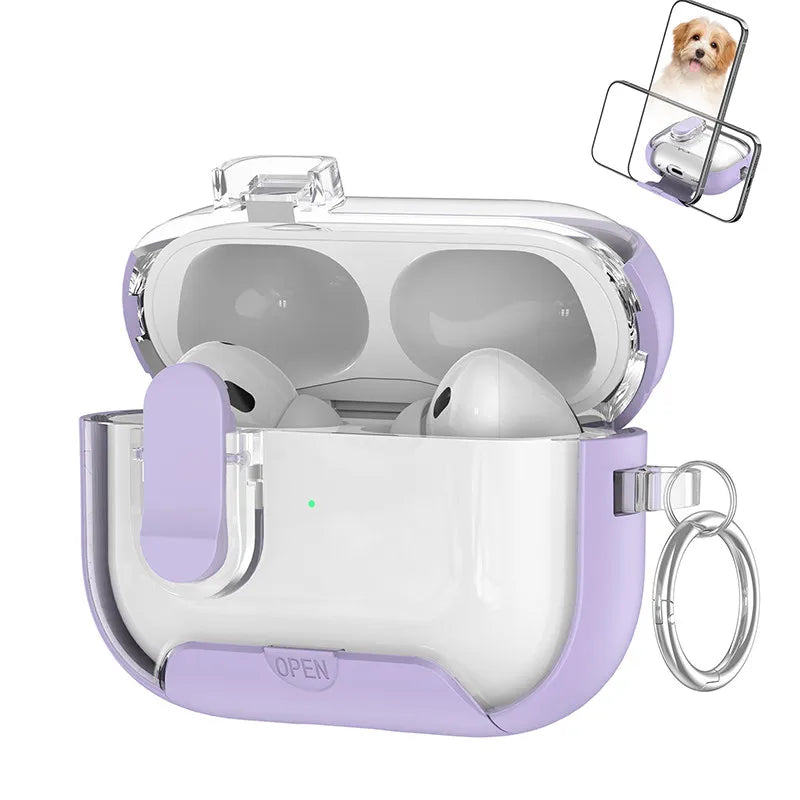 Cute Cover for AirPods 3 Pro 3/Airpod 4【 Compatible with MagSafe】Auto-Open Secure Lock Stand Cover for AirPods 5 2026 Earbuds