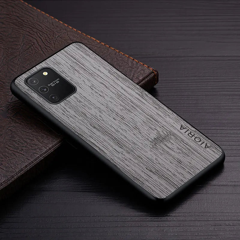 Case for Samsung Galaxy S10 S10E S9 S8 Lite Plus 4G 5G Bamboo Wood Pattern Leather Cover Luxury for Samsung Galaxy S10 Lite Case