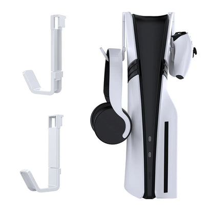 2 Pack Game Controller Holder for PS5/PS5 Slim/PS5 Pro Headset Display Hook PS VR2 Gamepad Rack for Playstation 5 Hanger Stand