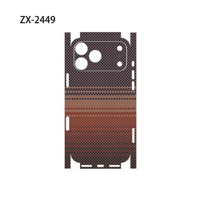 For Apple iPhone 17 16 15 14 IPhone13 Pro Max Full Body Wrap Decal Skin 3D Plain Color Rear Protective Sticker Film