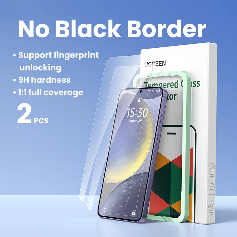 UGREEN Screen Protector for Samsung Galaxy S24 Ultra Glass Film for Samsung S24 S25 Ultra S24Ultra Protective Films HD 1/2PCS