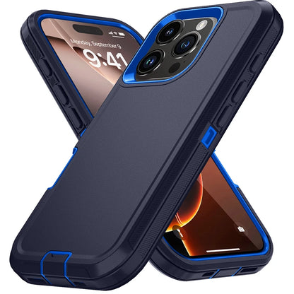 Shockproof Phone Cases For iPhone 17 16 15 14 13 12 11 Pro Max Mini 16E Defender Protecte Case For iPhone Air 15 16 Plus Cover