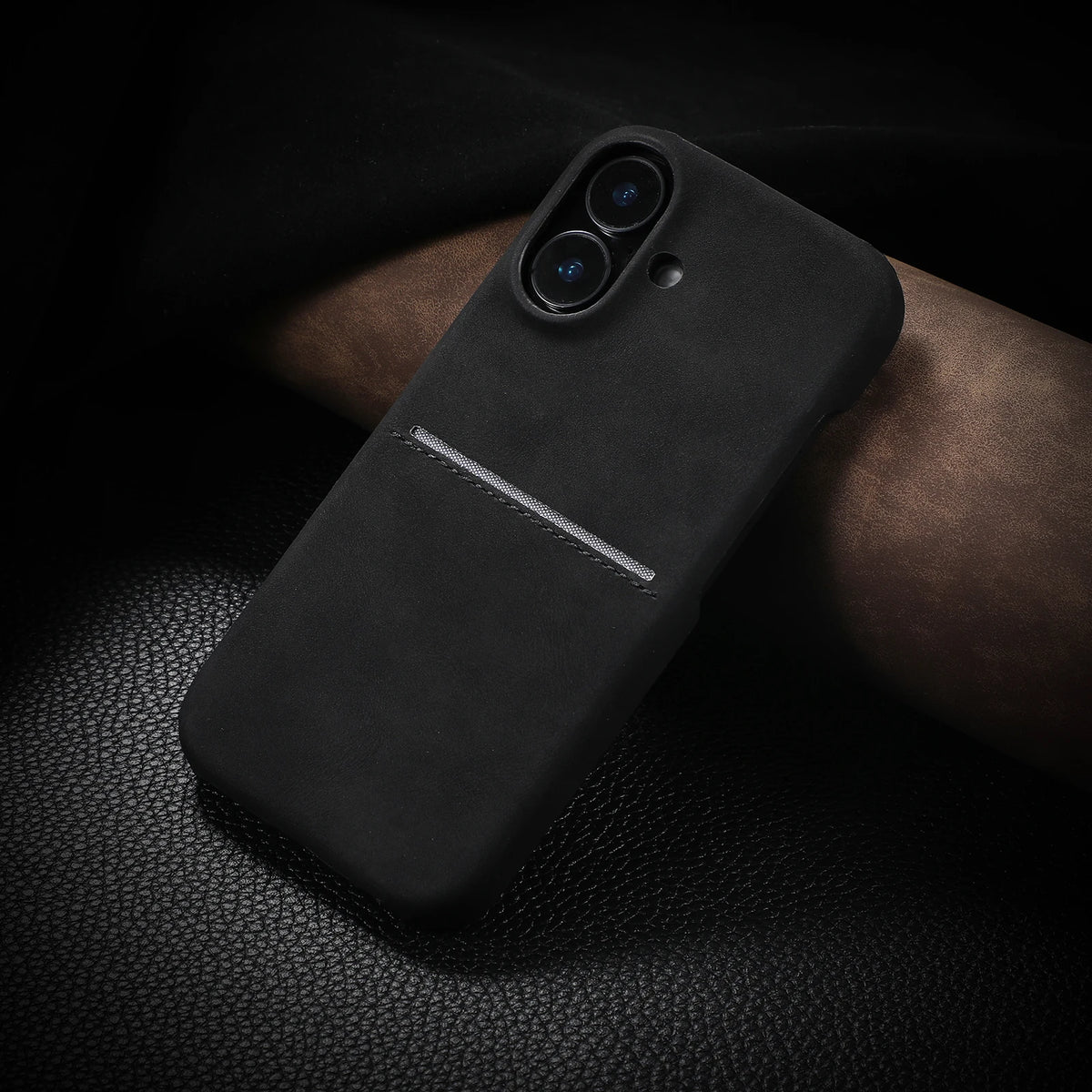 Luxury Card Slot Sheepskin Leather Case For iPhone 17 Air 16 15 14 13 12 Pro Max Plus Business Wallet Pocket Shockproof Cover