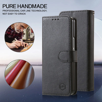 Wallet Phone Case For Samsung Galaxy Z Fold7 Card Holder Stand Shockproof Cloudy  PU Leather Cover For Z Fold 6 5 3 4 Funda