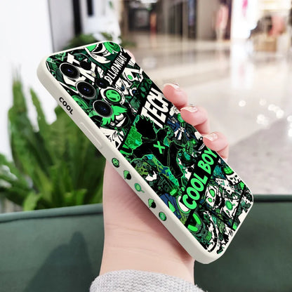 Cool Guy Graffiti Phone Case For Samsung Galaxy S25 S24 S23 S22 S21 S20 S10 S10E FE Ultra Plus Note 20 Ultra Silicone Cover