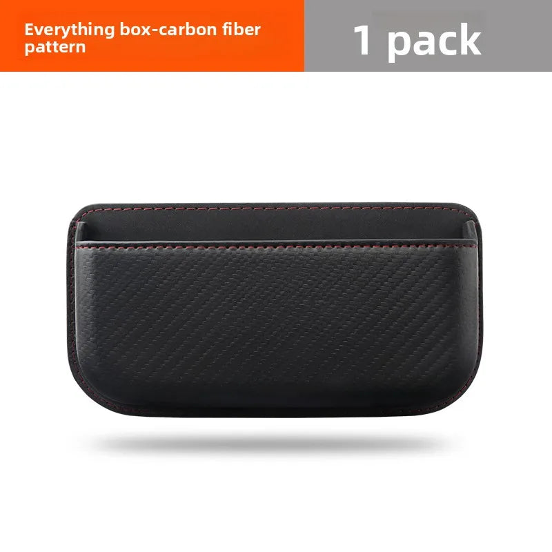 Car Center Console/ Door Organizer Pocket Multifunction Storage Box For Cards Phone Key Collecting Case Sticky Pouch Accessories