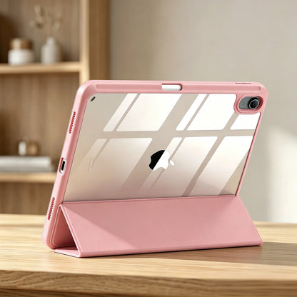 For Apple iPad (A16) 11th 11'' 2025/10th 10.9'' 2022 Generation Case with Pencil Holder, Hybrid iPad 11 10 Case with Clear Back