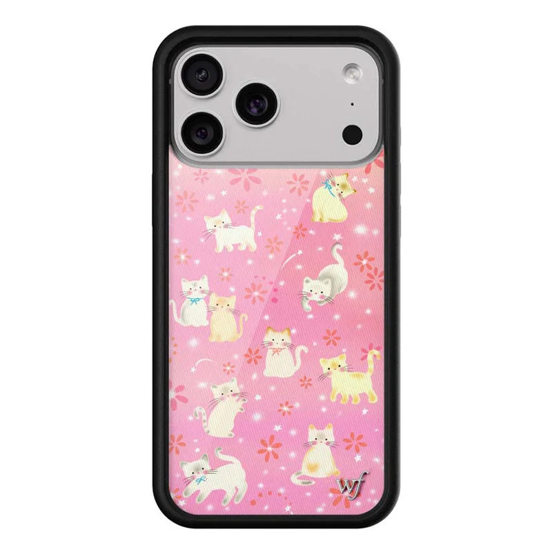 Wildflower ins Claire Drake Phone Case for iPhone 17 16 15 14 13 12 11 Pro Max Plus WF Fashion Pink Anime Cat shockproof Cover