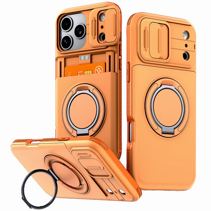 Luxury Wallet Case For iPhone 17 16 15 14 13 12 Pro Max 17E 16E 17Pro IPhone17 Shockproof Armor & Card Slot Stand Holder Cover
