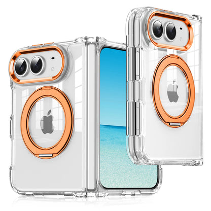 Case For Apple iPhone Duo For Foldable iPhone Duo For Magsafe With  Magnetic 360 Adjustment Stand Protection Clear Acrylic Cover