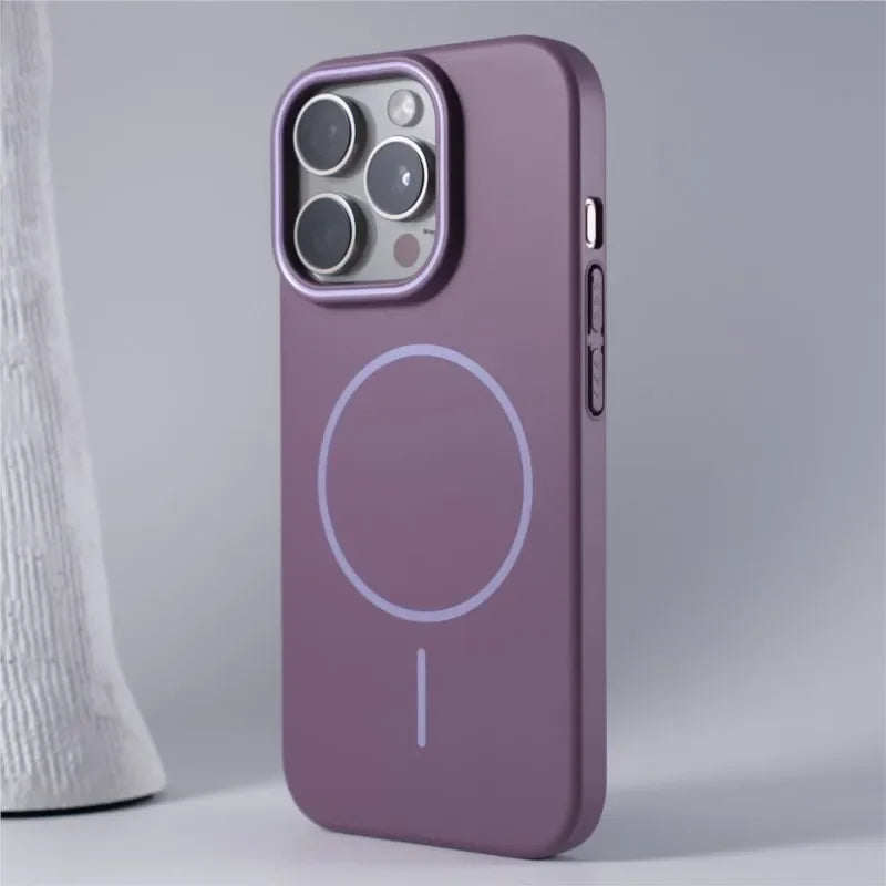 Original For Magsafe Magnetic Case for iPhone 17 Air 16 E 15 14 Plus 13 12 Mini 11 Pro XR XS Max Shockproof Matte Hard PC Cover