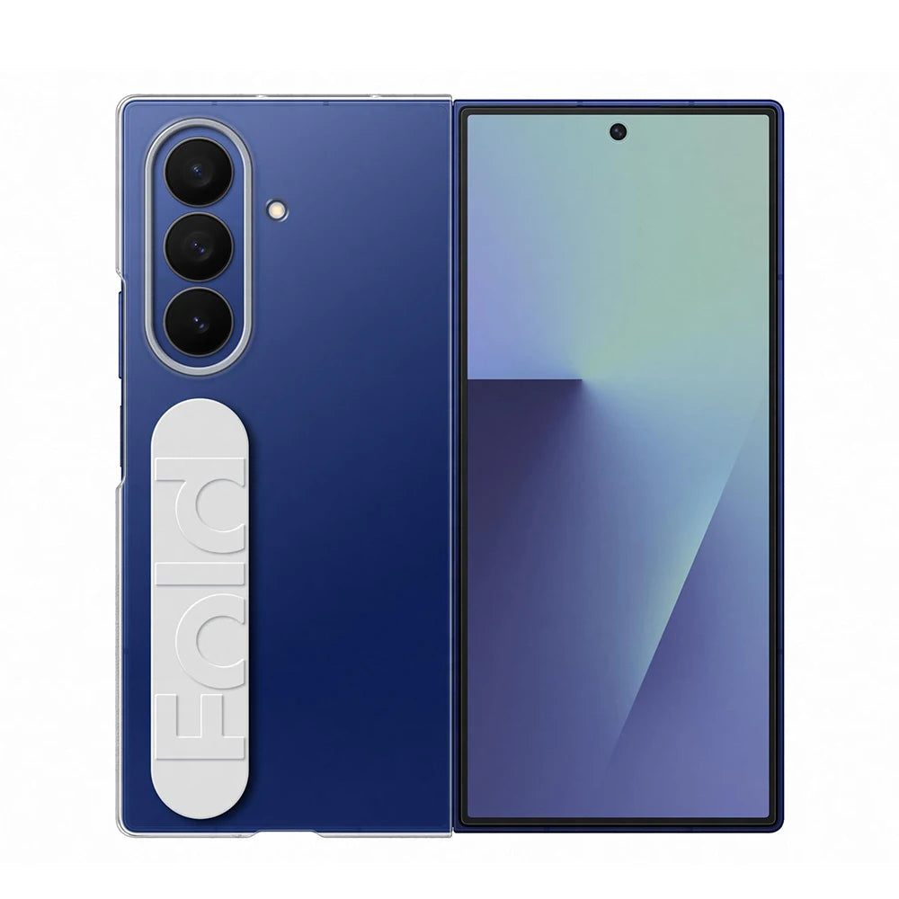 Original Genuine Samsung Galaxy Z Fold7 Clear Grip Case ZFold7 Clear Protective Case with Anti-Reflective Film EF-QF966