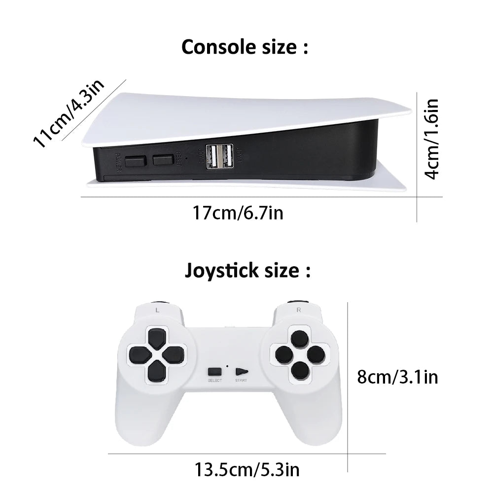 New GS5 4K HD 8Bit Game Stick Mini TV Video Handheld Game Console Wireless Plug&Play Retro Classic Emulator Gamepad Toy Gift
