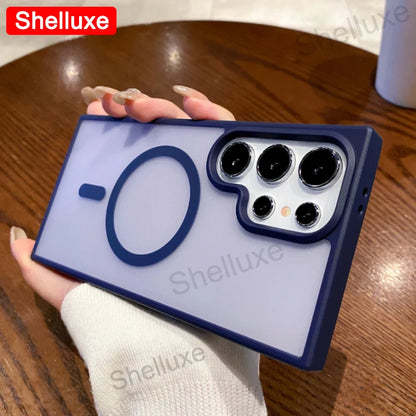S26 Ultra Magnetic Matte Case Shelluxe Clear Hard Back Cases For Samsung Galaxy S26 S25 S24 S23 S22 Plus Ultra Shell Phone Cover