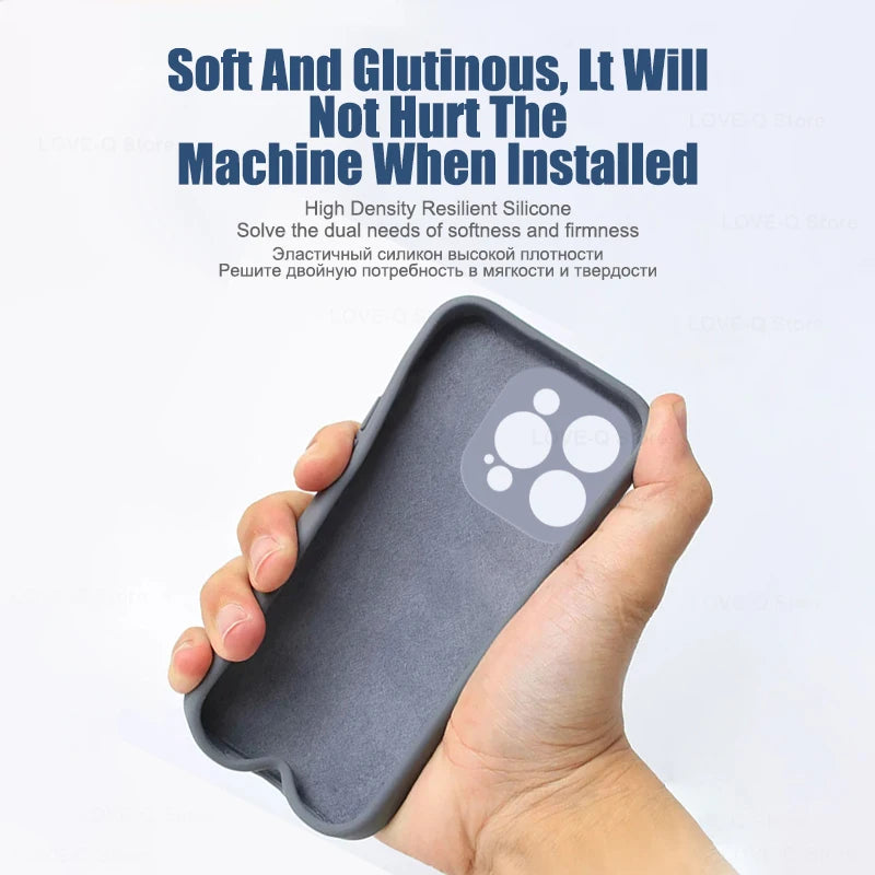 Original Liquid Silicone Phone Case For Apple iPhone 18,17,16,15,14,13,12 ,Pro，Plus Pro Max Cases For iPhone  Shockproof Cover