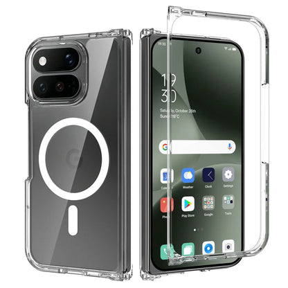 For Pixel 11 Pro Fold Clear Phone Case, Compatible with MagSafe Drop Protection Cover for Google Pixel 11 Pro Fold