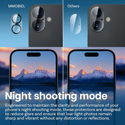 4Pcs Camera Protector For iPhone 17 16 15 14 13 Pro Max Mini 17Air Tempered Glass Len Screen Protectors Film For iPhone 17 16