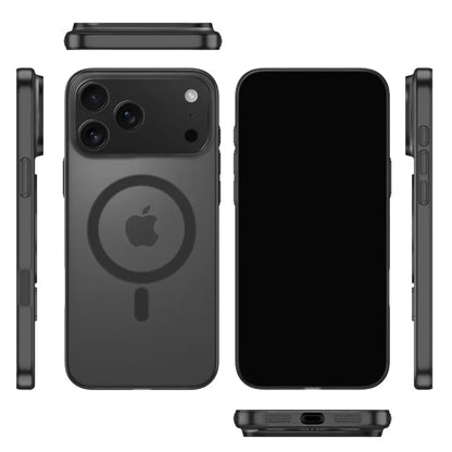 Luxury Ultra Thin Magnetic Translucent Matte Case For iPhone 17 16 15 14 13 12 Pro Max Plus 17 Air For Magsafe Clear Back Cover