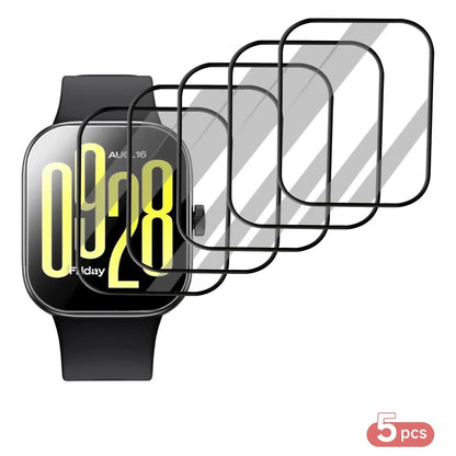 Screen Protector for Xiaomi Redmi Watch 5 Curved Screen Protector Redmi Watch 5 Ultra-HD Full Coverage Protective Accessories