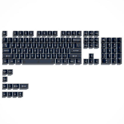115 Keys Black Transparent Clear Keycaps Crystal Ceramic PC Keycap RGB Shine Through Key Cap MDA Profile for MX Switch Keyboard
