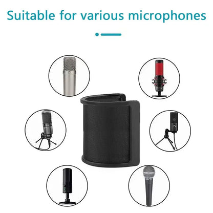 NB-35 Microphone Stand Professional Scissor Arm Stand With Microphone Pop Filter For Mic Bracket With Shock Mount