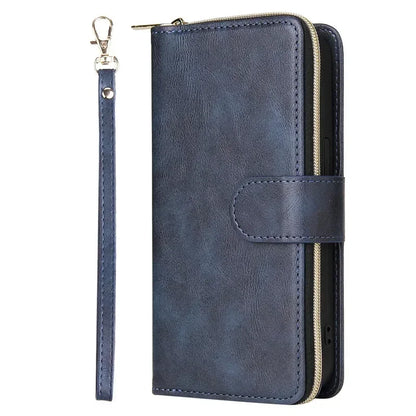 For Samsung S25 S24 S23 S22 S21 S20 FE 5G Zipper Wallet Leather Case For Samsung Galaxy S26 Ultra Note 20 10 Lite S9 Plus Etui