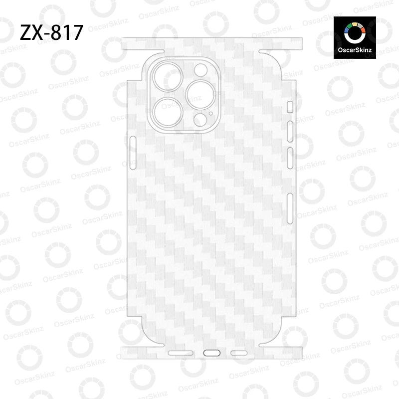 OscarSkinZ Wrap For iPhone 16 Pro Max Sticker 15 14 Plus Back Film 13 12 Mini Protective Decal Side Frame Back Protector
