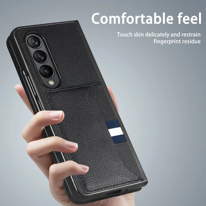 Leather Card Slot Folding Case for Samsung Galaxy Z Fold 8 ultra 7 6 5 4 fold8 fold7 fold6 fold5 Fold3 Fold4 Fold 3 2 Fold2 Capa
