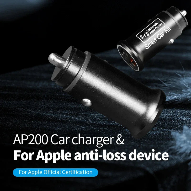 Universal Mini GPS Locator Track Car Charger Cigarette Lighter USB Type-C Adapter Hidden Use For iPhone IOS Apple Find My APP
