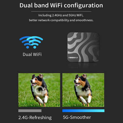 Android 16 T95Max Smart Home Theater TV Box Allwinner H618 Dual Wifi 8G RAM 256G ROM BT5.4 Netflix Google 4K 8K HD Set Top Box